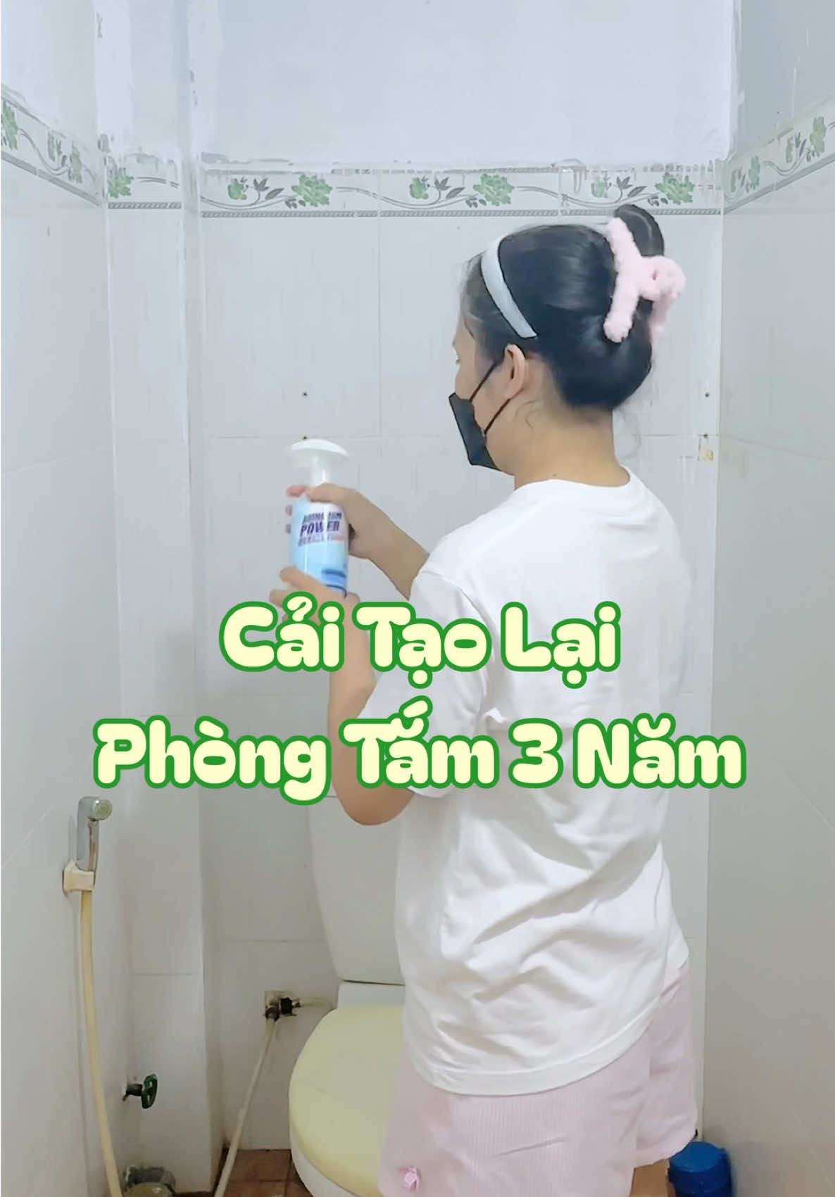 😆 Cùng xem công cuộc cải tạo lại phòng tắm sau 3 năm thuê nhà. #fyp #tolaminhanh #saiza #xitnhatamsaiza 