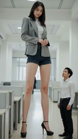 AI Mini Giantess #heightcomparison #heightdifference #sizedifference #minigiantess