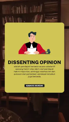 Courtizen, dalam putusan perkara adakalanya hakim memiliki pandangan berbeda dari hakim yang lain atau biasa disebut dissenting opinion. Apa sih yang dimaksud dengan dissenting opinion? Yuk sini #Courtmin kasih tau ya 😉 #MengawalKonstitusi #salaMKonstitusi #MKRI #fyppppppppppppppppppppppp