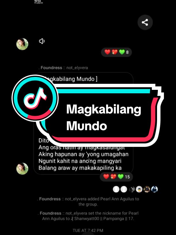 Part 2 [ Magkabilang Mundo ]  #4u #rpw #magkabilangmundo @SLICO @kailie #voicemessagesongcover #ilagaymotosafyptiktok #membersearch #casamúsikamusichood #HOMEOFMUSIC 