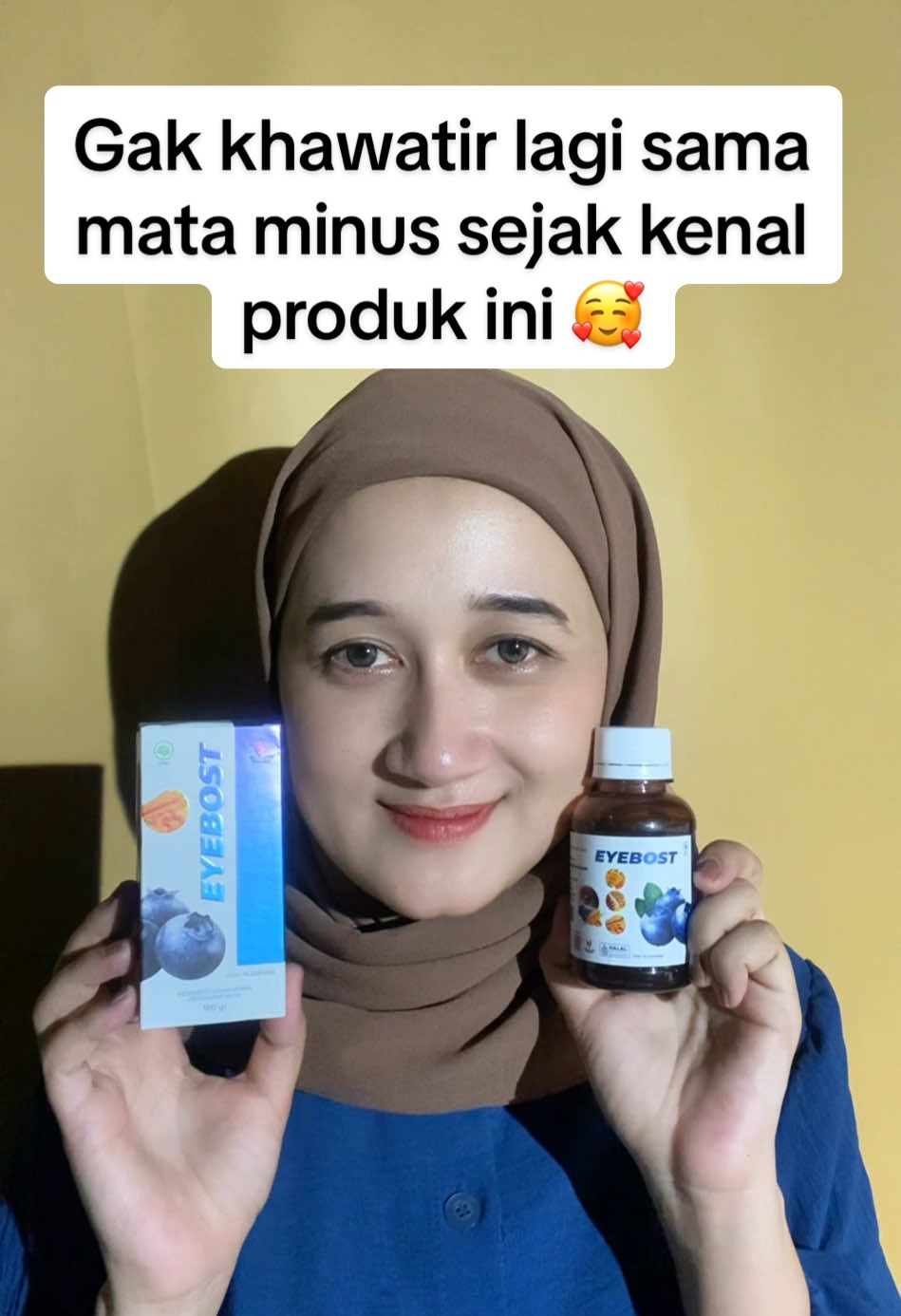 Gak khawatir lagi sama mata minus sejak kenal produk ini ‼️ 🥰 @EYEBOST INDONESIA #eyebost #ingatmataingateyebost #matasehat 