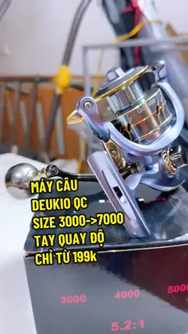 Trả lời @DiepMTa Fishing Máy câu cá Deukio Qc size từ 3000 đến 7000 Tay quay độ núm tròn tải cá 5-13kg #điệpmtafishing #lure #máylure #máycâu #máydeukio #deukioQC #máycâuDeukioQC #deukio #máycâusông #máycâulăngxê #máycâulục #máycâu7000  #máycâugiárẻ #QC7000 #qc3000 