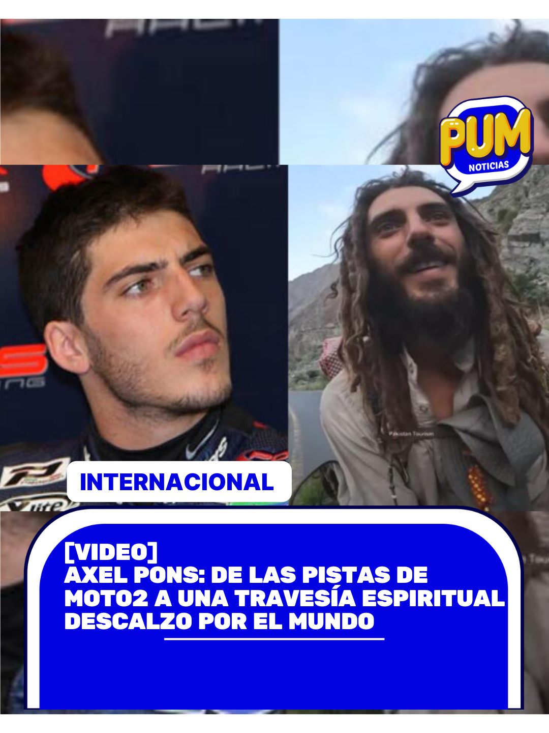 #Internacional | Axel Pons, exmodelo y piloto de Moto2, cambió radicalmente su vida tras dejar las carreras y el mundo de la moda. Inspirado por una búsqueda espiritual, decidió caminar descalzo desde España hasta Pakistán, un viaje de 15 meses que aún continúa. “Es salir y descubrir quién soy y qué quiero en la vida”, reflexionó el español de 33 años. Tras retirarse del motociclismo en 2018 y explorar la moda como diseñador, Pons sintió el vacío de una vida apresurada. En 2019, viajó a la India buscando un propósito espiritual. Allí encontró el camino que lo llevó a vivir con sencillez, alejándose de la fama y el materialismo. “El sentido es apreciar los detalles de la vida”, expresó en una entrevista reciente. El cambio ha sido profundo: su aspecto es irreconocible y sus pies, aunque heridos, no detienen su misión. Pons destaca que el ritmo pausado le permite valorar la vida y encontrar una conexión con Dios. "Caminar es nuestra manera de rezar", concluyó. #AxelPons #Piloto #Moto2 #Modelo #Nómada #Viral