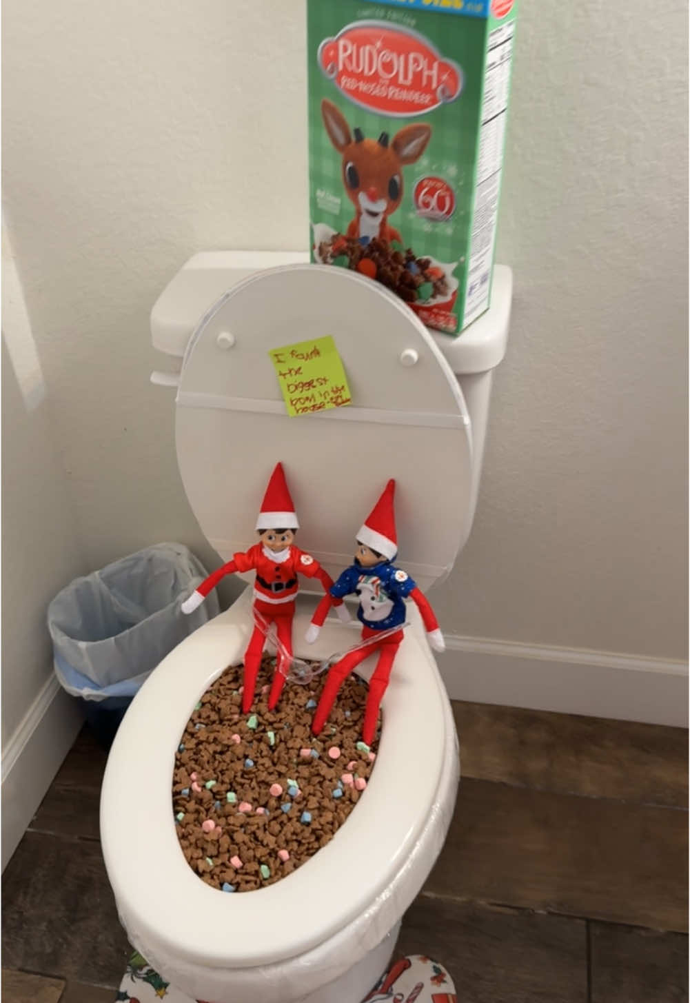 Night 4 of Elf on the Shelf shenanigans 🤪 #vlogmas2024 #holidaytiktok #elfontheshelf #elfontheshelfideas #christmascountdown 