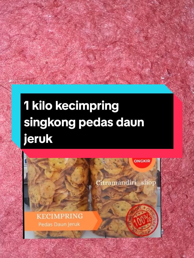 36 ribu isi 1 klo snack cemilan kecimpring sikokng pedas daun jeruk#kecimpringsikong