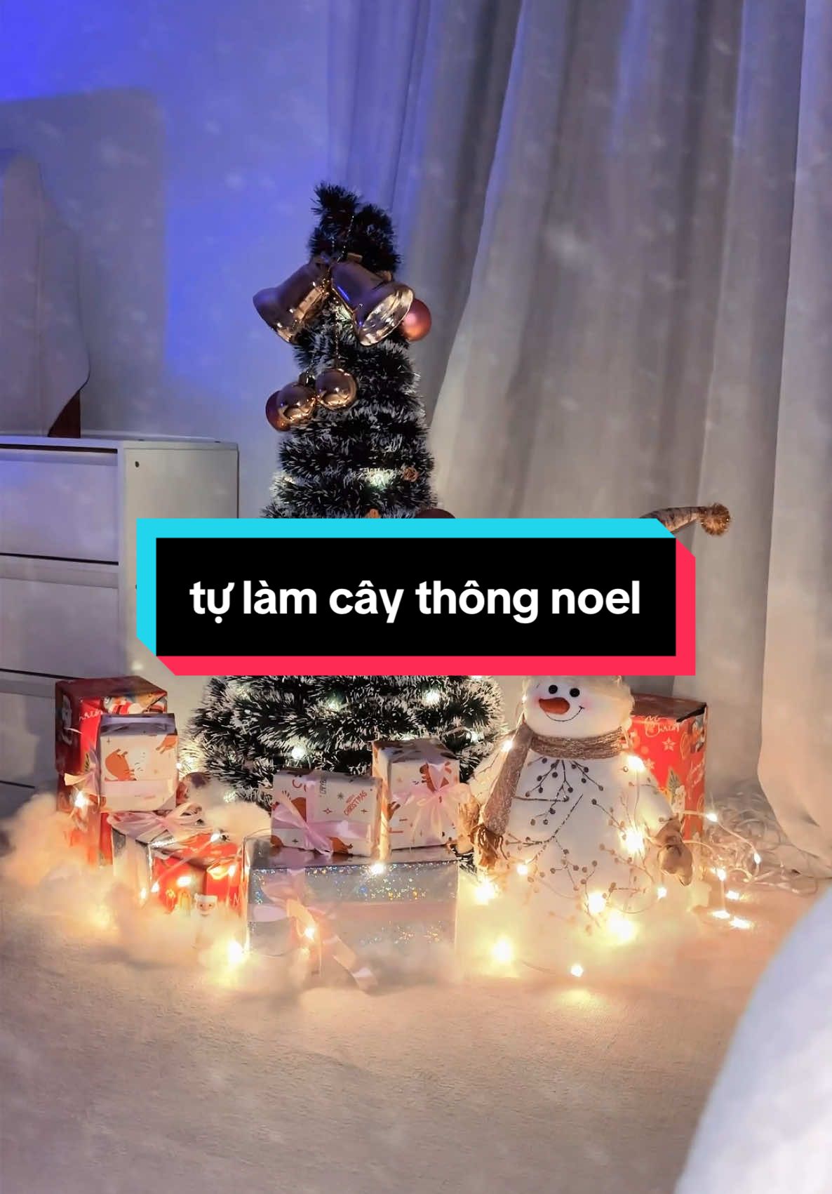 Thử thách: làm cây thông noel bằng lốp xe 🥰 #vuadenled 