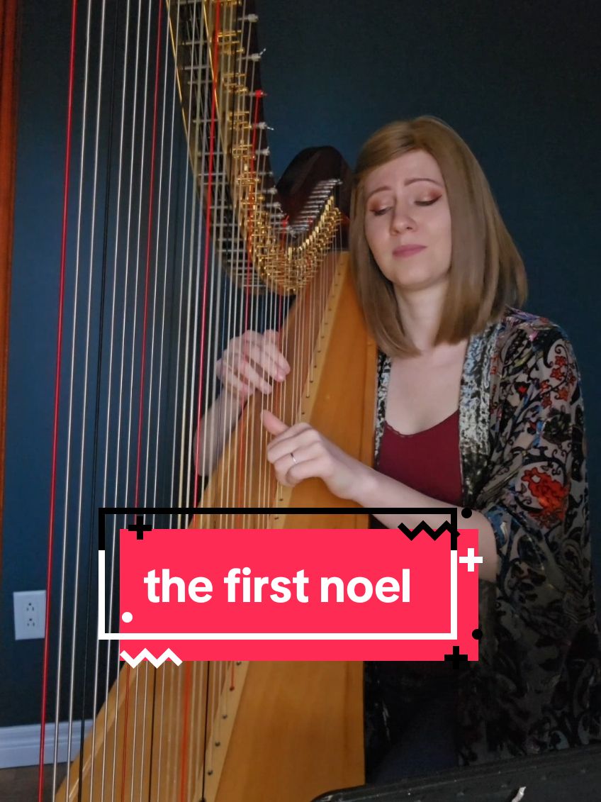 Spending the day filming Christmas requests!! PS. If you wanna hear my full arrangement of this song, it's out everywhere you listen to music, found on my EP Snowfall!  #harptok #christmas #holiday #thefirstnoel #music #snowfall 