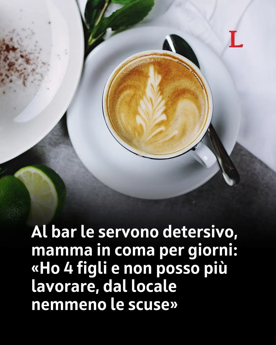 La donna è fortunatamente uscita dal coma, ma ora è impossibilitata a lavorare e ha subito delle gravi ripercussioni: «Ho bevuto un bicchiere d’acqua al bar e sono stata in coma per quasi dieci giorni. Tuttora faccio fatica a parlare e a mangiare. Non sono più in grado di lavorare e ho quattro figli da sfamare. Non so ancora se i danni sono permanenti. E non ho ricevuto nemmeno delle scuse».  La 48enne si è accorta immediatamente come quella nel bicchiere non fosse acqua, ma ha ingerito una goccia di detersivo che è risultata decisiva: «Ma cosa mi hai dato?» avrebbe chiesto alla barista prima di sentirsi male. In pochissimo tempo sono arrivati i sintomi, ha iniziato a vomitare e ad accusare del dolore intenso alle labbra e alla gola. I soccorsi sono arrivati intorno alle 9 e i controlli in ospedale hanno riscontrato lesioni al cavo orale e all'esofago, con ulcere sanguinanti compatibili con ingestione di sostanze caustiche.  👉 Link in bio⁠ ⁠ #leggo #bologna 