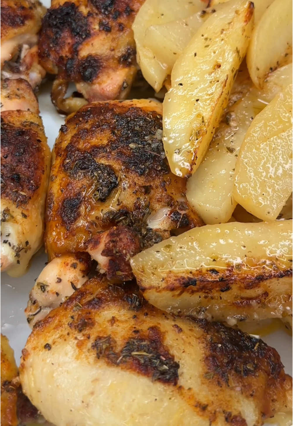 4 full recipe 🔍 📱 lemony baked chicken and potatoes & Melissajorealrecipes! BEST! Make it!! #chickenandpotatoes #ovenbakedchicken 