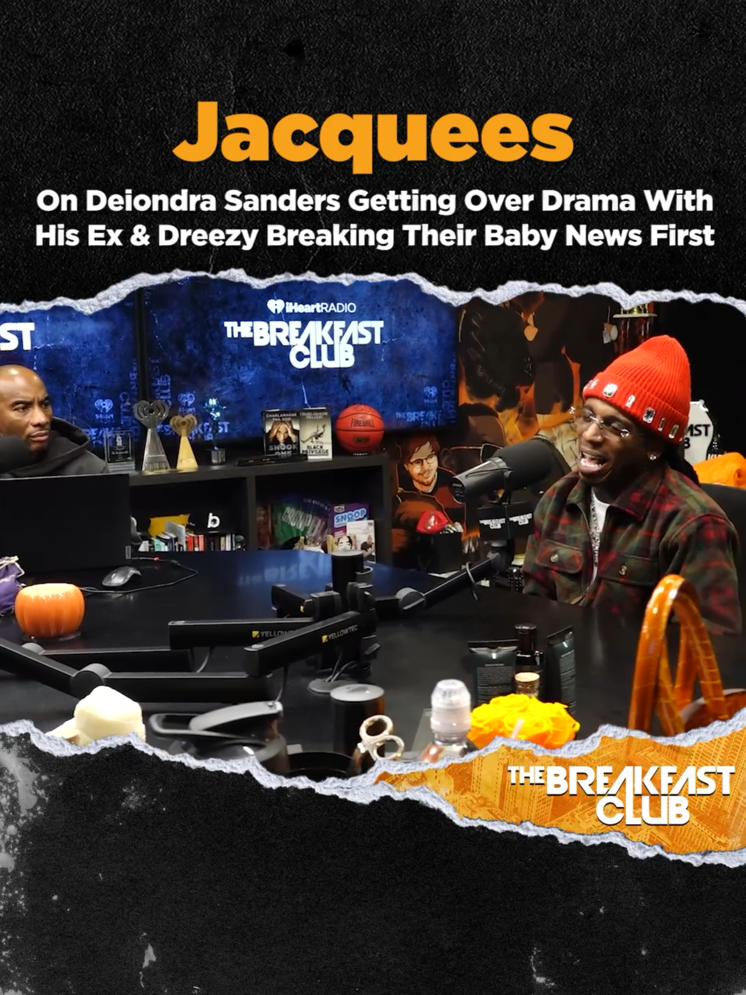@jacquees joined #TheBreakfastClub to promote his new album ‘Baby Making’. He dives into how his lady has helped him be a better man and how the drama unfolded w/ him & #Dreezy! #iHeartRadio