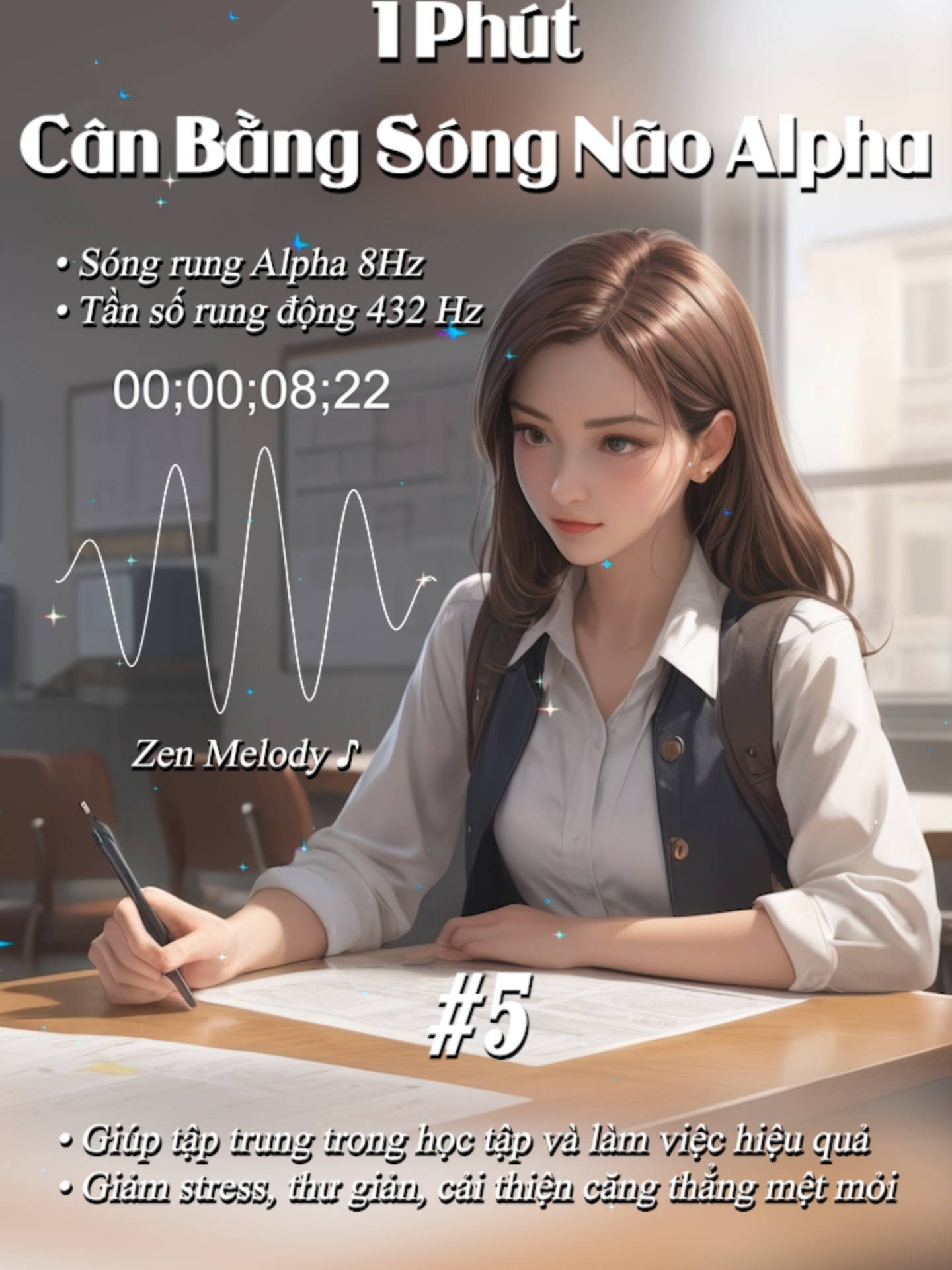 Nhạc sóng não Alpha 5 #ZenMelody#Brainwave#Alphamusic #TháiKhang