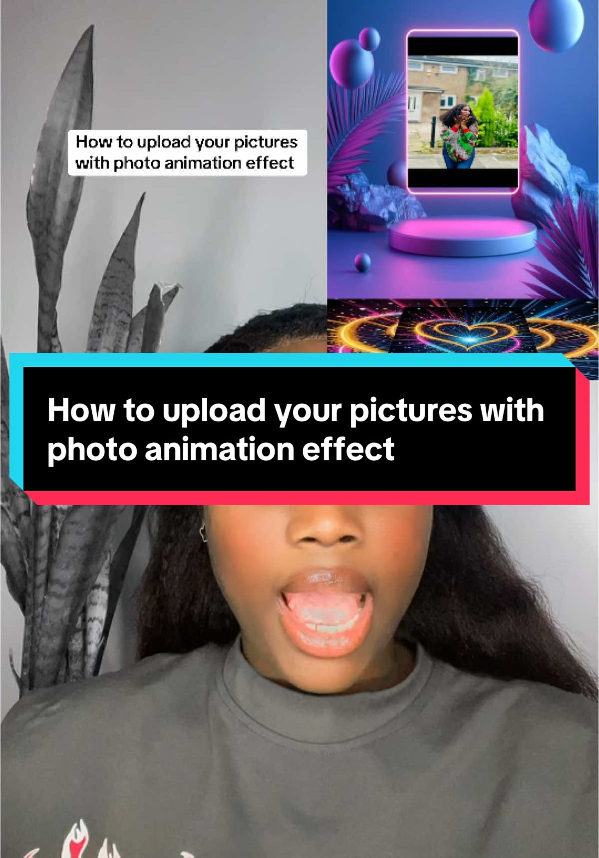 How to upload your pictures with photo animation effect #tiktoktips #tiktoktutorials #creatortips #newontiktok #tiktokbeginners #coachqueenzoe #flourish_oduma 