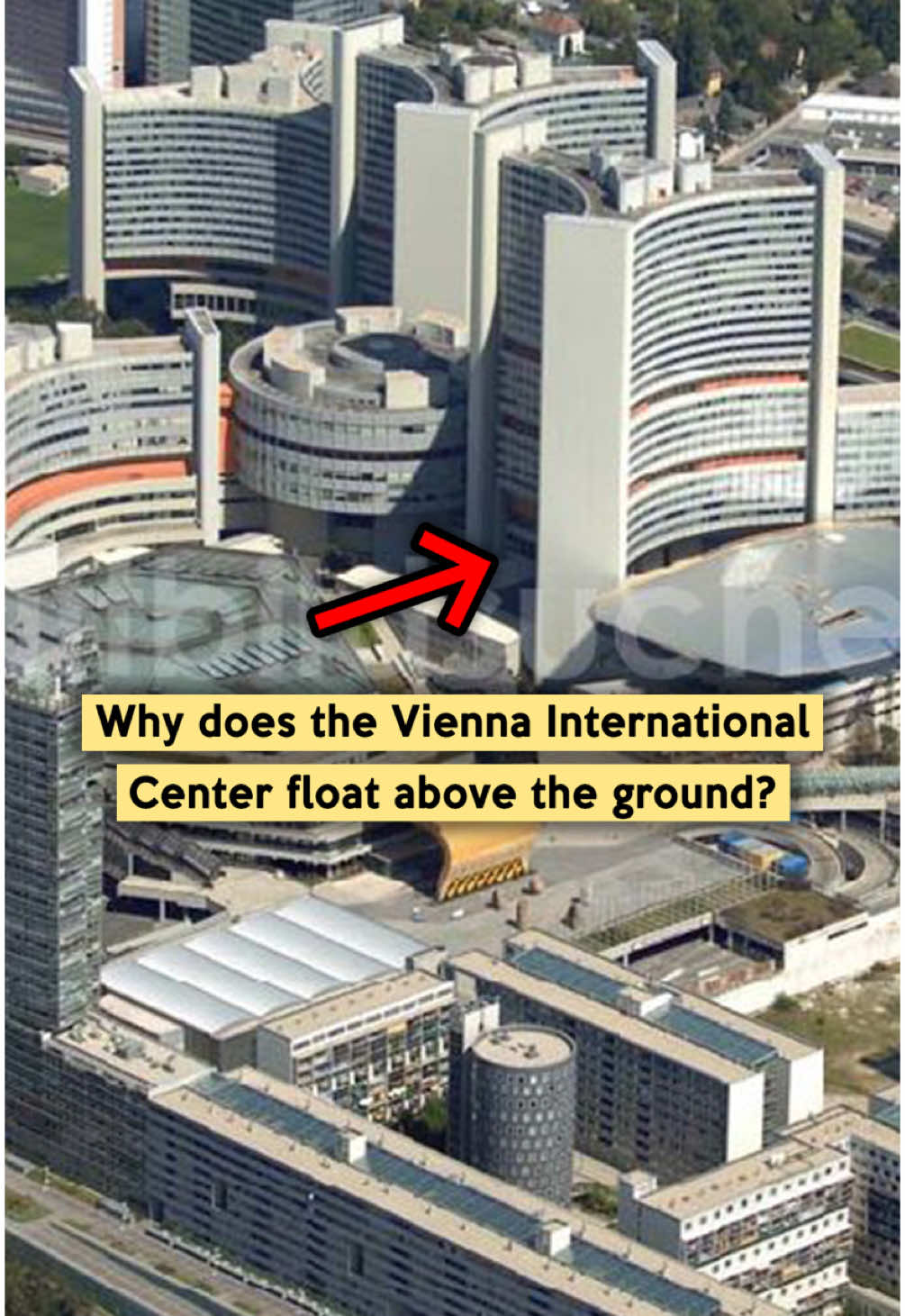 Why does the Vienna International Center float above the ground? 🚧🔝 If you want to learn more about the construction of the Vienna International Center (VIC), you can watch my video on YouTube (its in german, but I am currently working on an english-version)😁