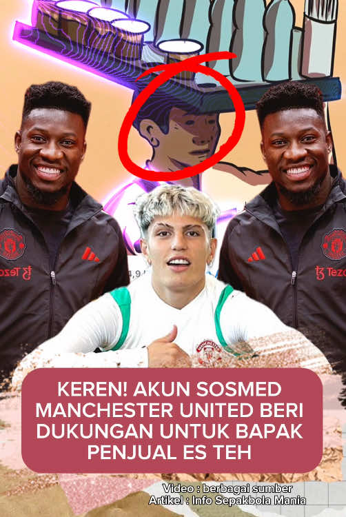 RESPECT! Akun sosmed Manchester United dukung bapak penjual es teh #manchesterunited #esteh #gusmiftah #sepakbola #beritaviral