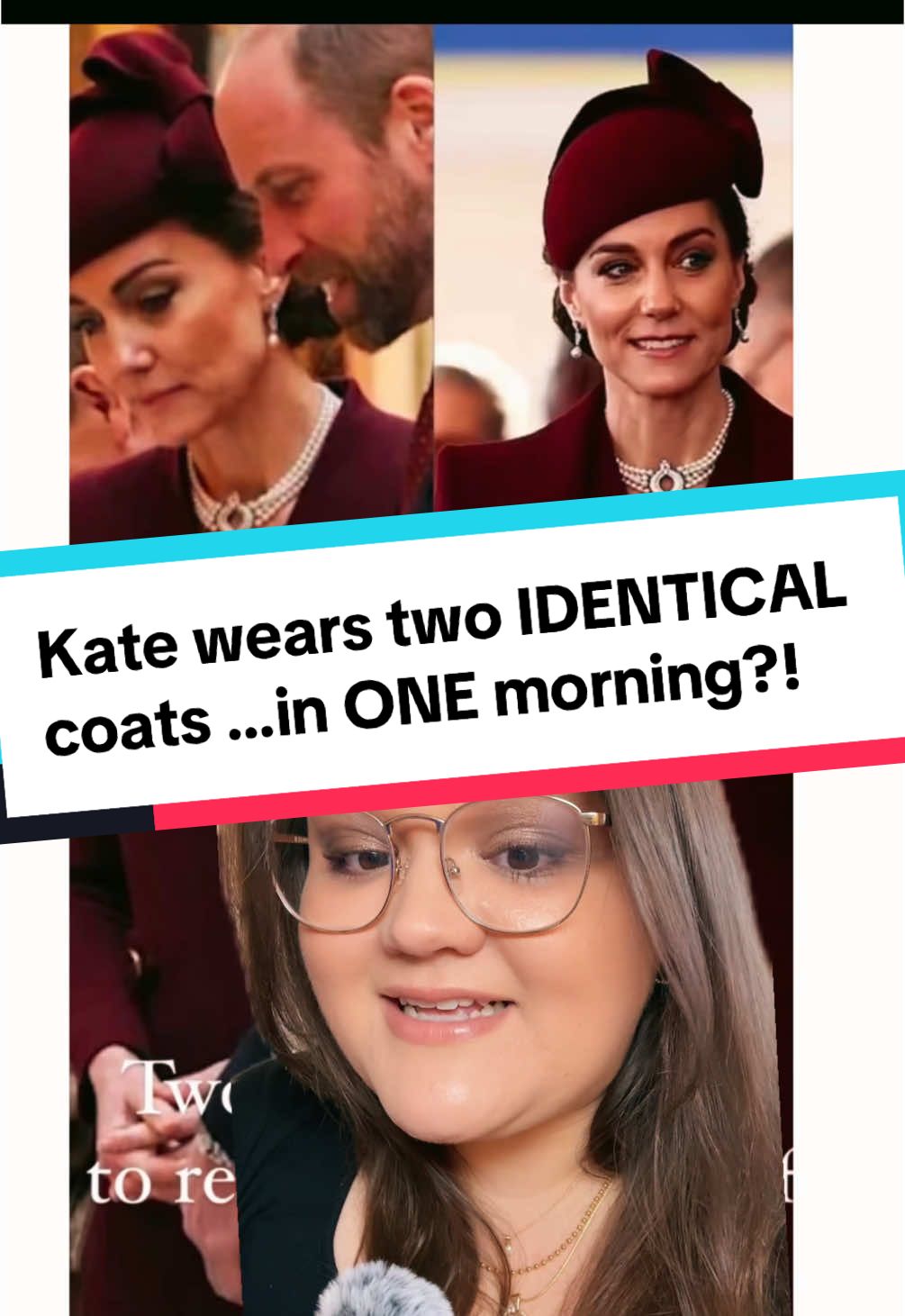 Did #KateMiddleton wear a coat dress OVER another coat dress for the State Visit from Qatar on Tuesday? ☕️✨ a silly #royal fashion mystery! 👑 #princesskate #katemiddletonstyle #katemiddletonfashion #royalstyle #royalexpert #royaltea #royalfamily #britishroyalfamily 