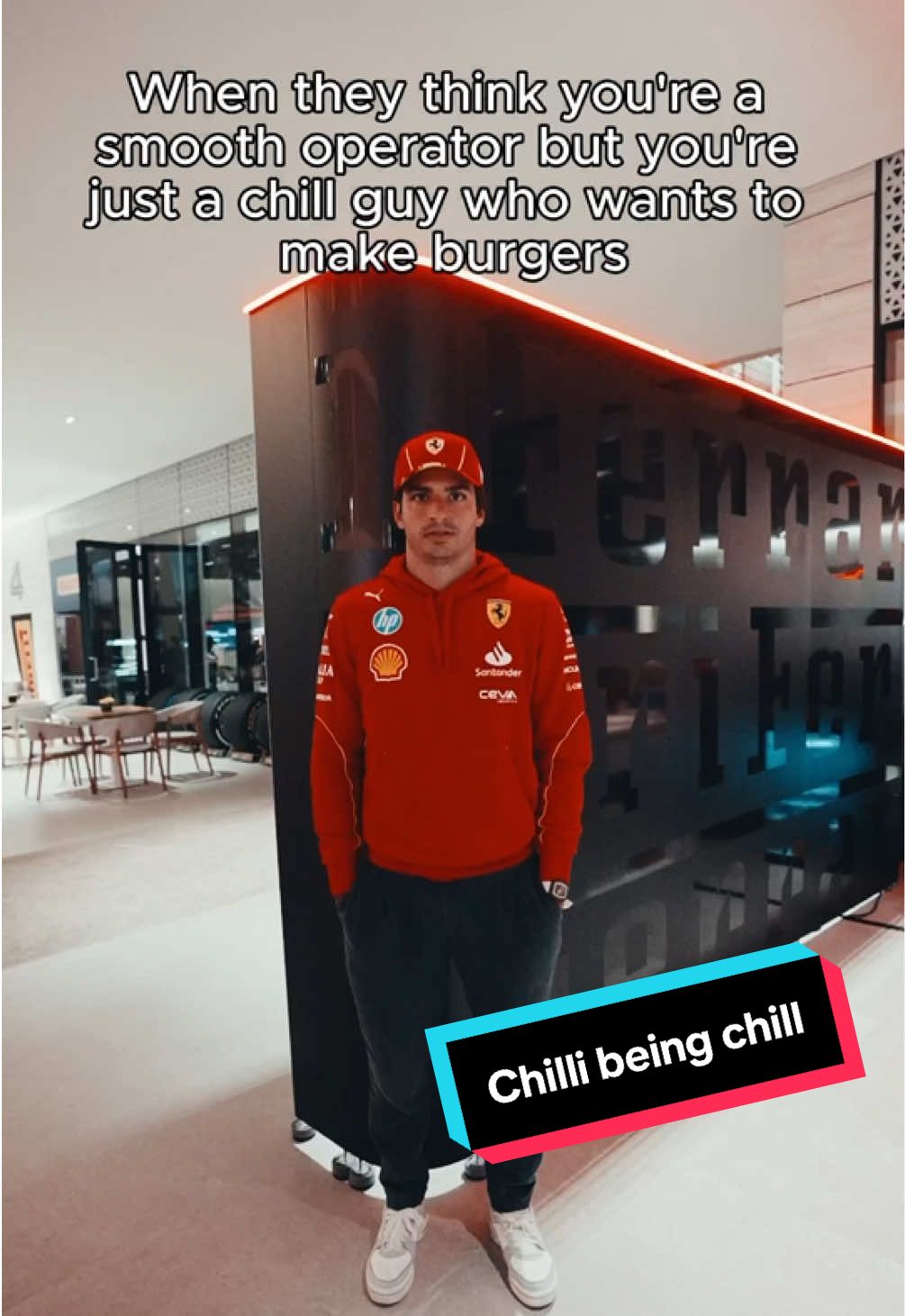 Just a smooth operator 😎  #FerrariTikTok #CarlosSainz #F1TikTok