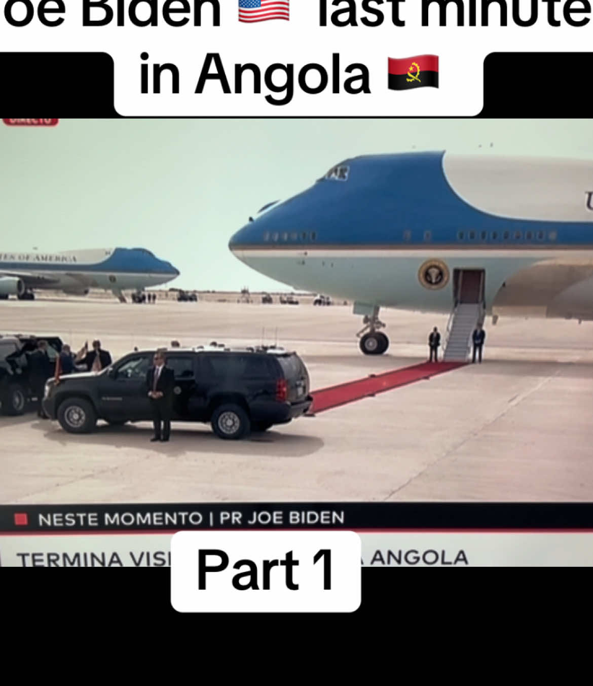 Joe Biden last munites in Angola ( Benguela ) - part 1🇺🇸🇺🇸🇺🇸🇺🇸🇺🇸🇺🇸🇦🇴🇦🇴🇦🇴🇦🇴#usa🇺🇸 #airforce #airforceone #angola #corredorlobito #joebiden #africa #angola🇦🇴 