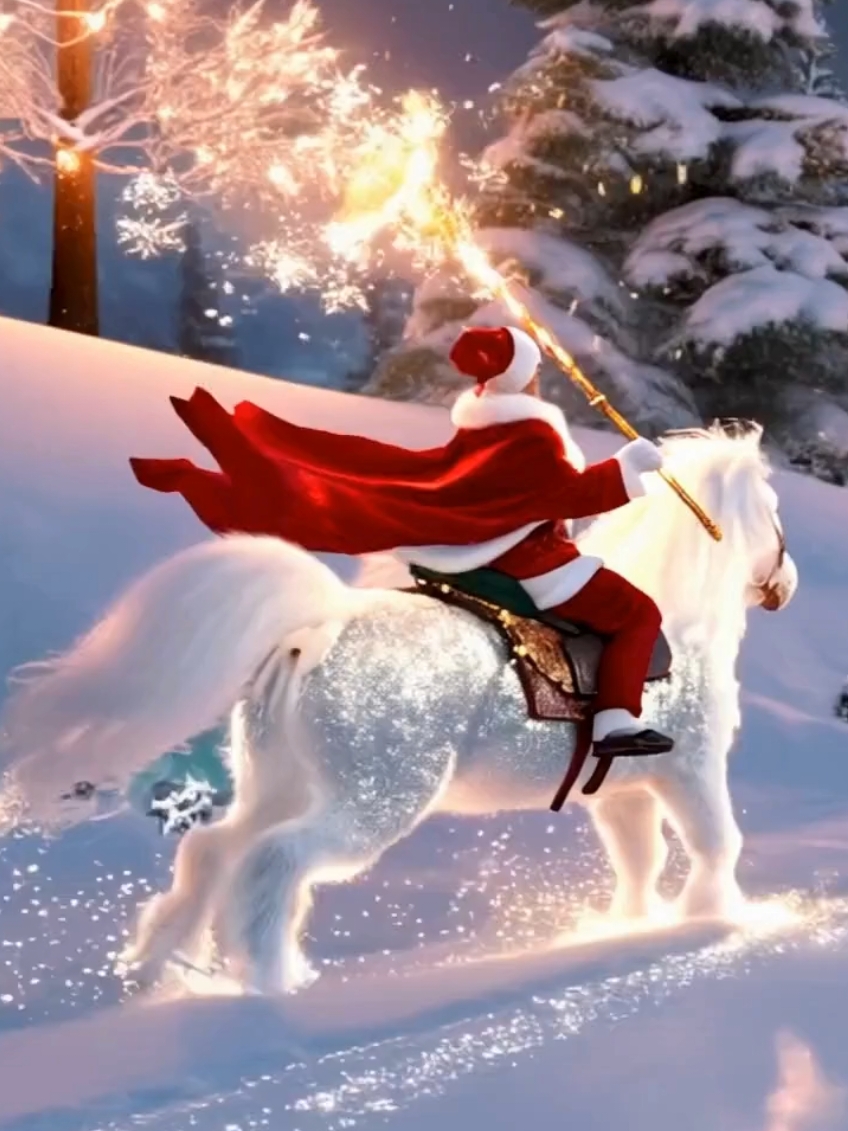 Step into a realm of magic and wonder! ✨ From Santa riding through radiant forests to majestic golden steeds and glowing reindeer, this journey brings the spirit of Christmas to life like never before. 🎄 A tale of epic adventures, sparkling snow, and holiday magic awaits—don’t miss it! #ChristmasMagic #EpicSanta #HolidayLegends #WinterWonders #SantaJourney #Christmas2024 #MagicalMoments #HolidayGlow #SantaAndFriends #EpicAdventure 