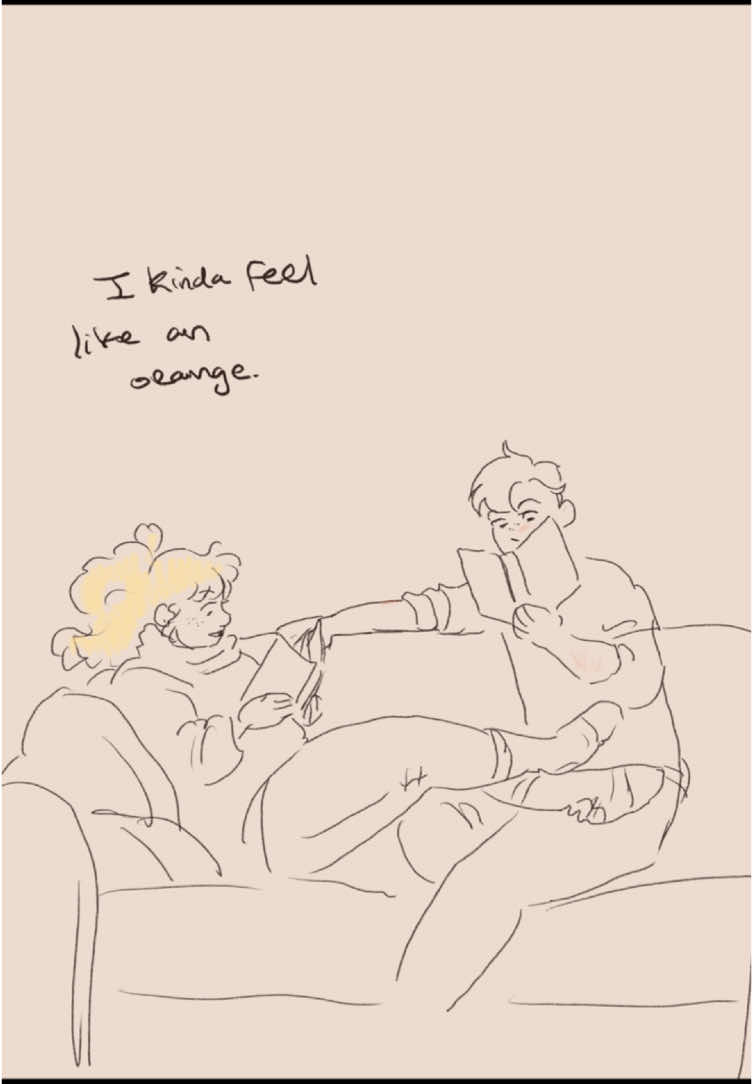 I first heard this audio and knew I had to use it for Aleese and Taron at some point…  This is messy as all getout but i had so much fun with their faces 🍊🍅 Characters are from The Letterman, out next March!  #fiction #BookTok #artistsoftiktok #ya