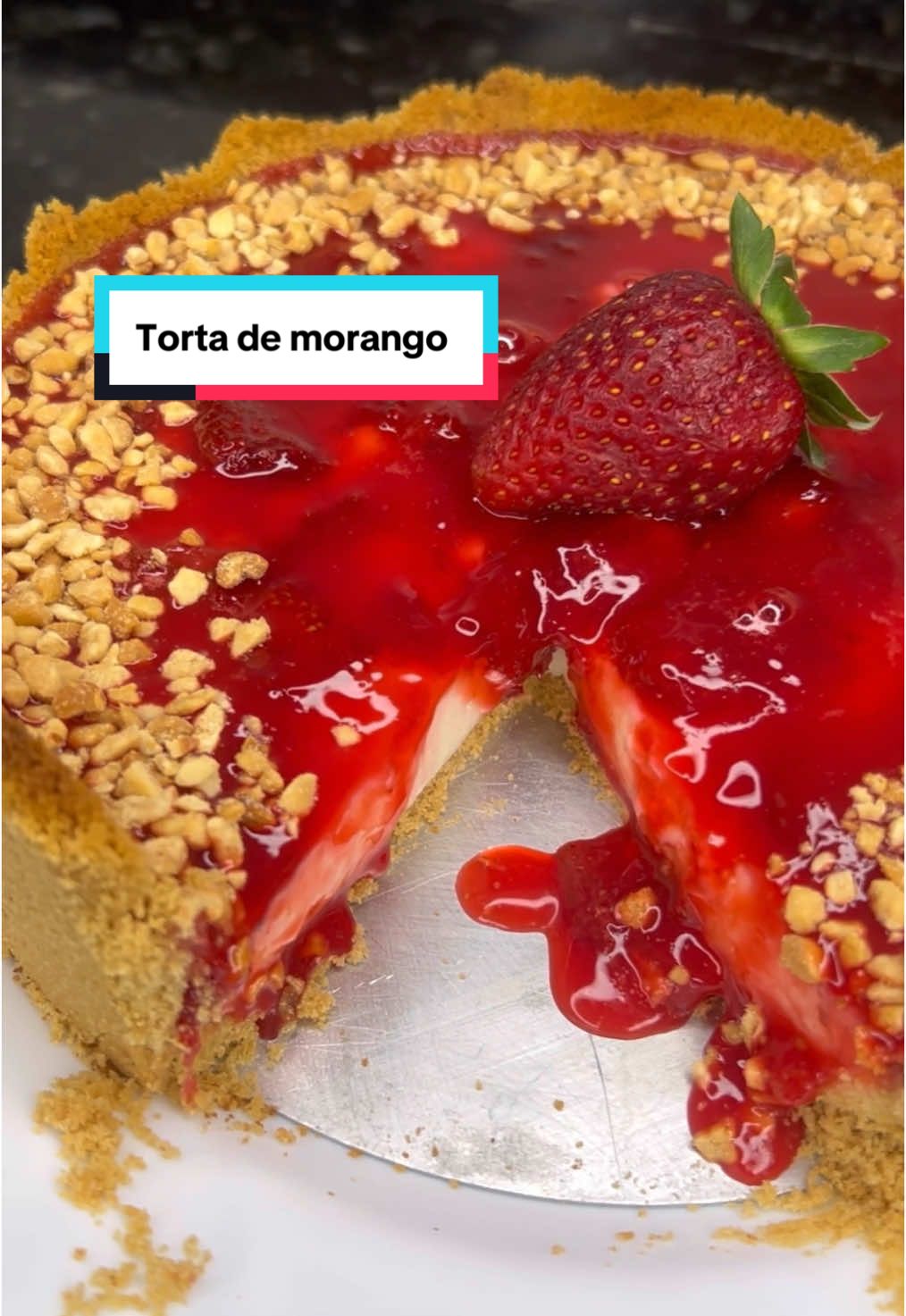 Torta de morango  #receita #sobremesa #fy #torta #receitasimples 