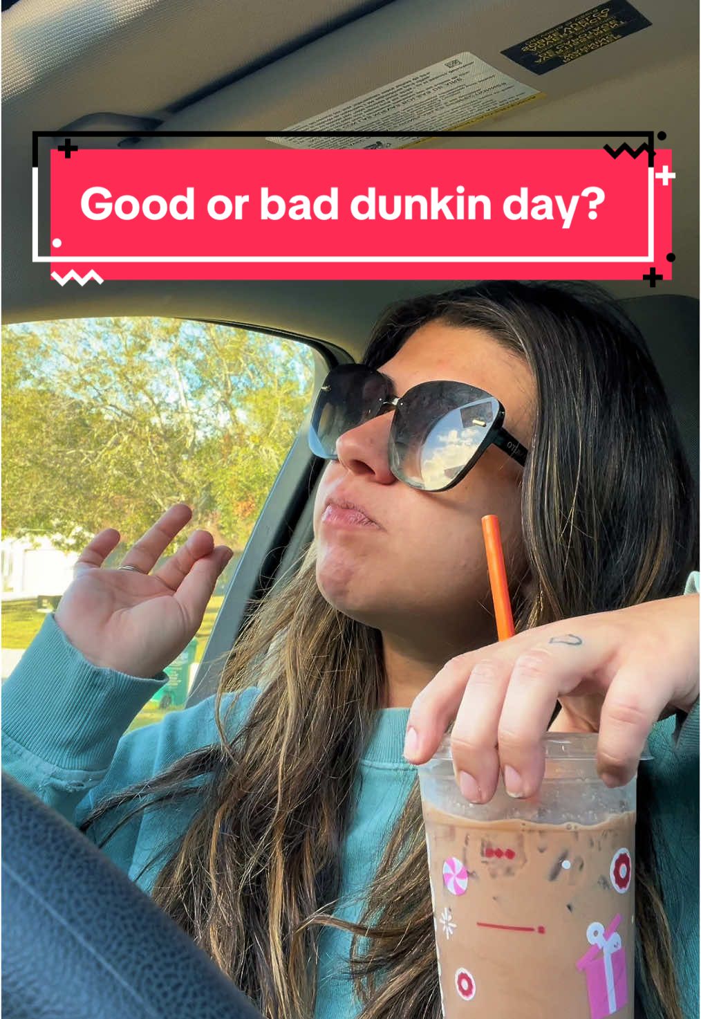 I got my usual medium Iced latte with 3 mocha swirl & 3 liquid sugar. First dunkin ina while. #dunkin #dailydunkin #icedlatte #mocha #sahm #dunkindonuts #goodcoffee #badcoffeeday 