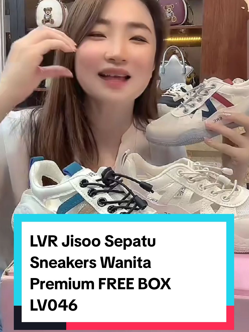 LVR Jisoo Sepatu Sneakers Wanita Premium FREE BOX LV0462#sepatusneakerwanita #separuwanita#promo1212 #gilagilajualan #shoptokopedia #belilokal #fyp 