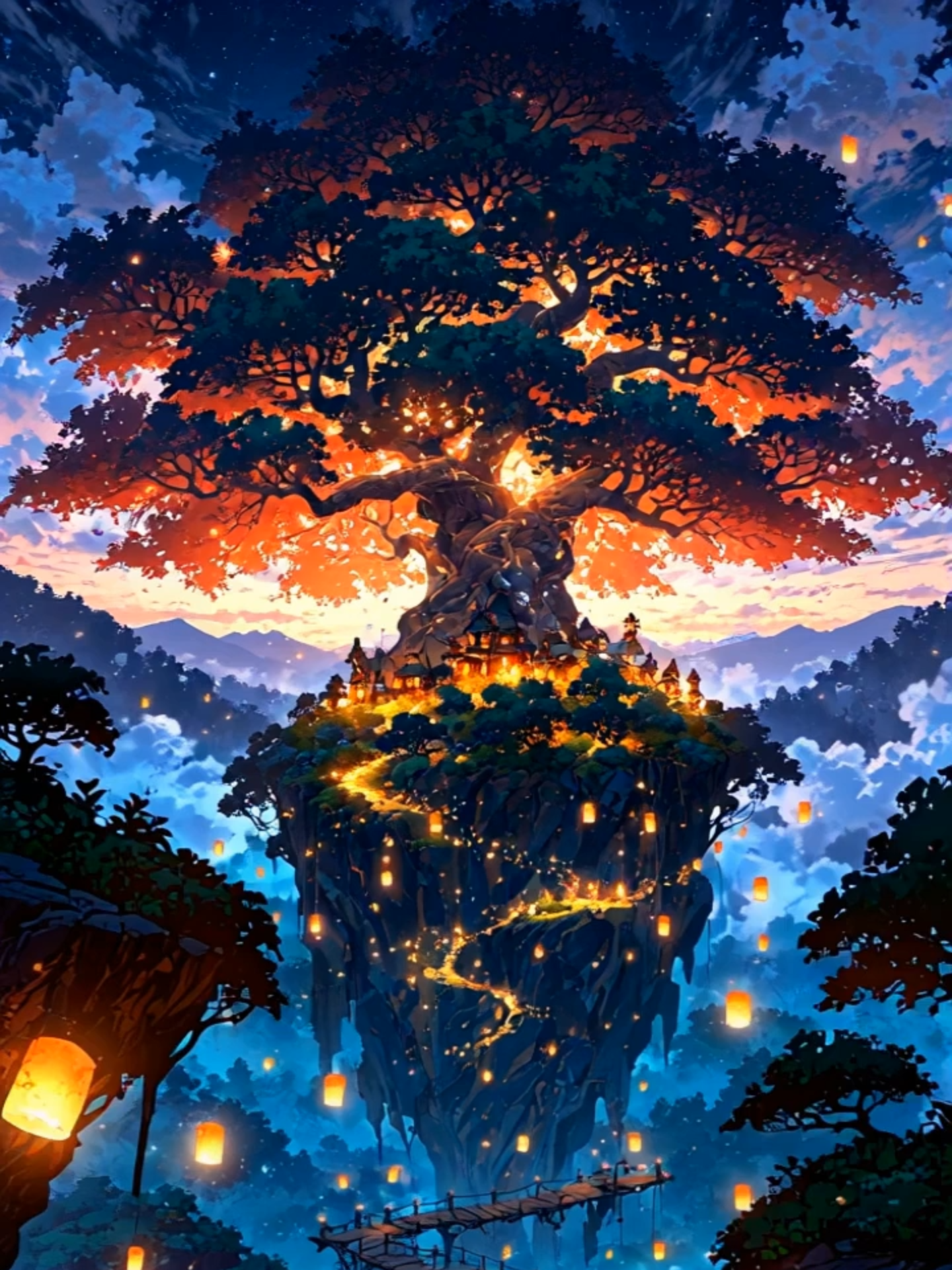 Step into a world of magic and serenity 🌌✨ Let this glowing masterpiece be your daily dose of inspiration and calm. 🌳💫 #AnimeLiveWallpaper #MotivationThroughArt #FantasyEscape #GlowingTree #AnimeAesthetic #LiveWallpaperVibes #InspireDaily #DreamyVisuals #MagicalWorld #AnimeArtGoals #UpliftYourDay #SereneScenes