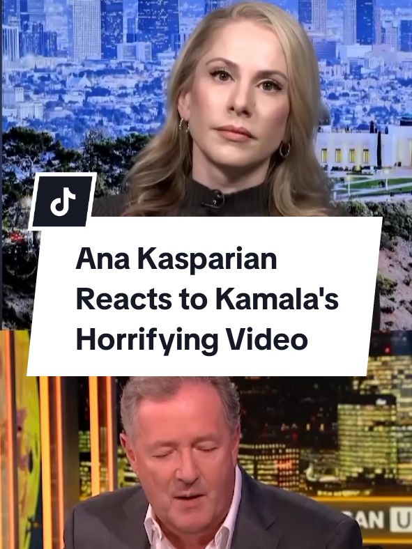 Ana Kasparian reacts to Kamala's horrifying video. #anakasparian #piercemorgan  #kamalaharris 