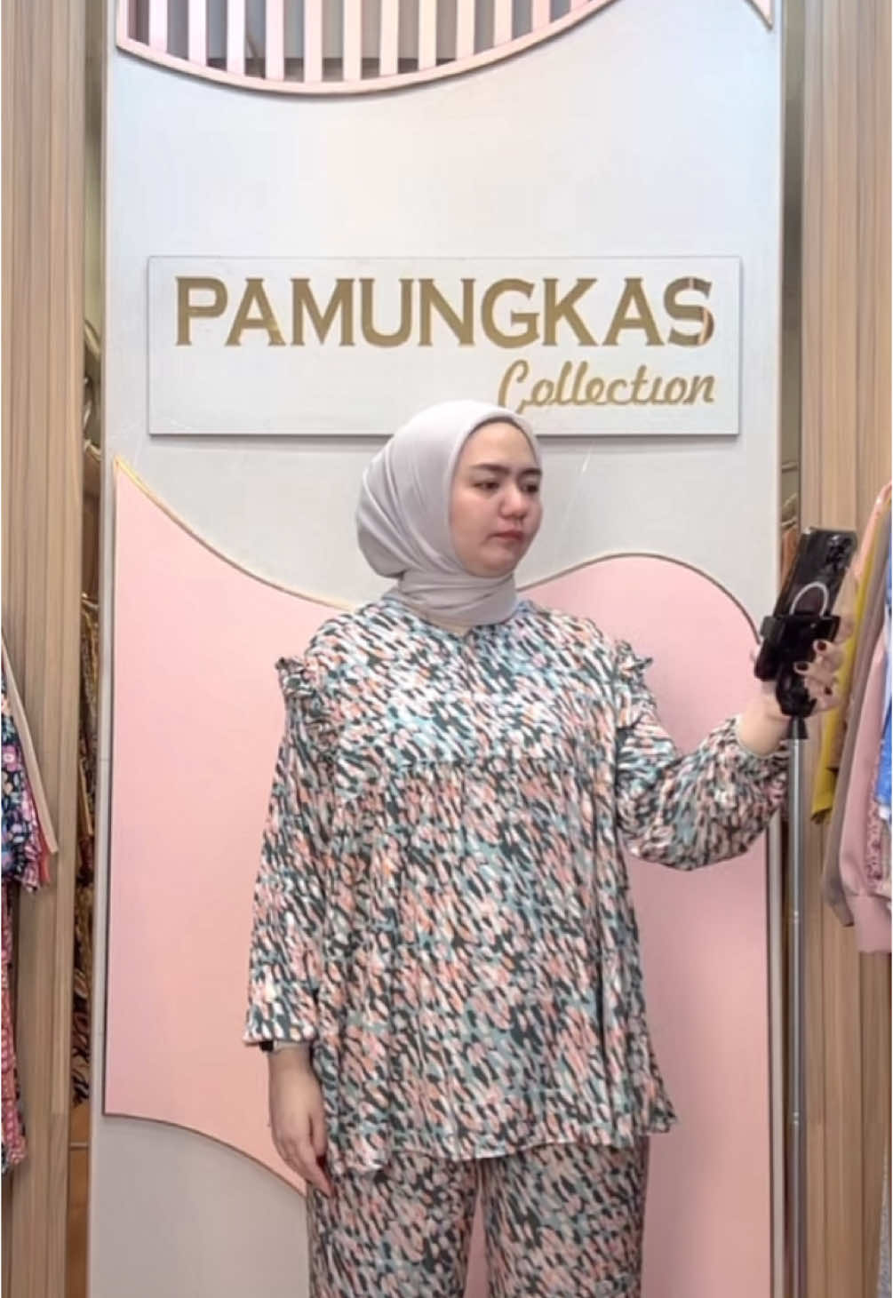 12.12 Power Shop Pamungkas Diana Set Motif Rayon Premium Set Wanita Adem