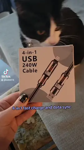 4-in-1 charging cable! Avoid the tangled mess of cords, use this instead. #chargingcable #datasync #usbc #microusb #lighteningcharger #4in1charger #techmusthave #tiktokshopaffiliate #creatorsearchinsights 