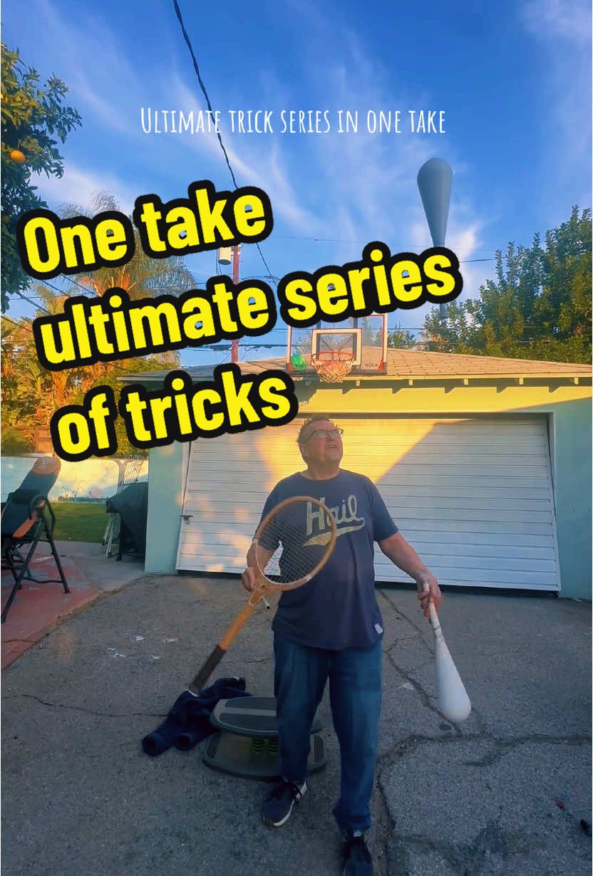 Ultimate series, combined club juggling, sweater escape and balance board.   #ultimate #series #of #juggling #tricks #today 