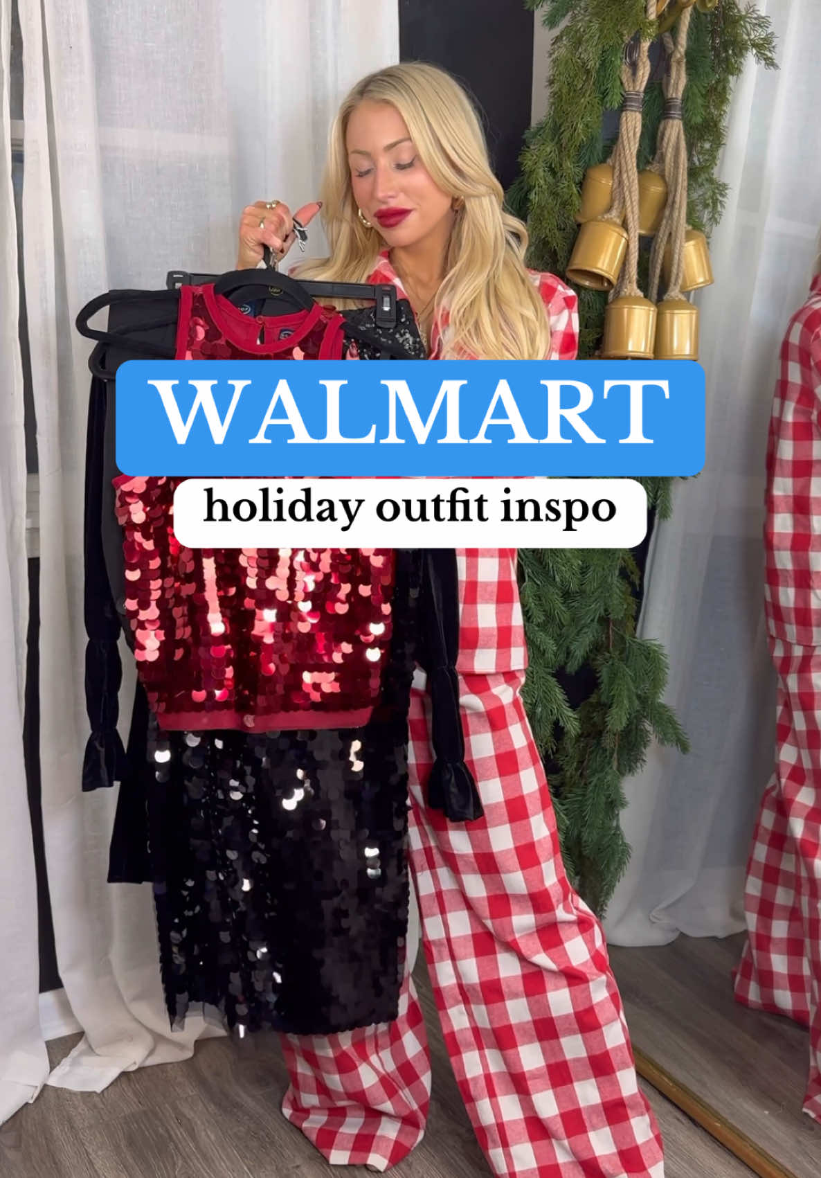 Walmart holiday outfits 💋✨ #walmartfashion #walmartoutfits #walmartstyle #walmarthaul #christmasoutfits #holidaydress #holidaypartyoutfit 