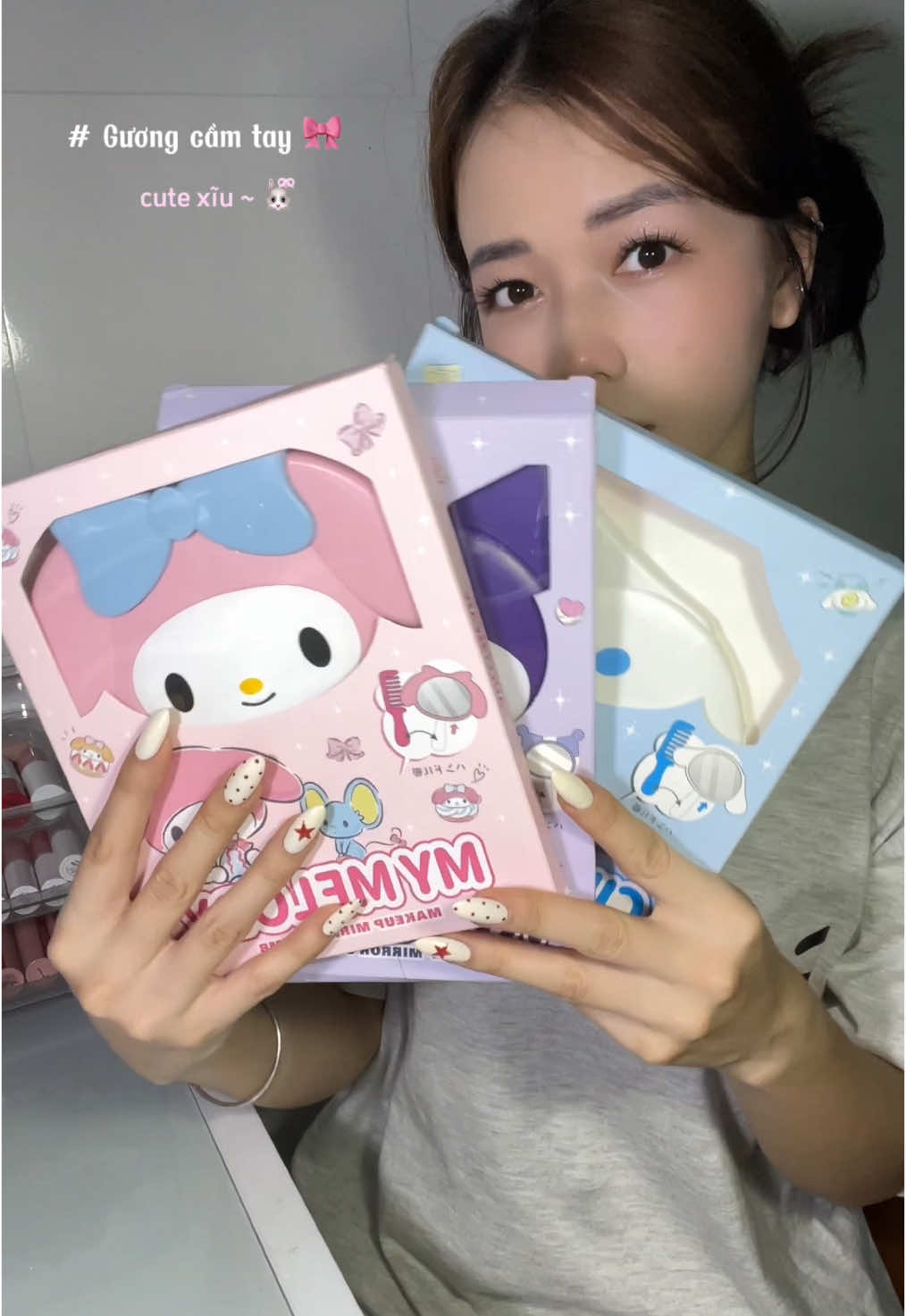 ngồi soi cả ngày cũng chịuuuu~🫠 #review #unboxing #xh #viral #guongcamtay 