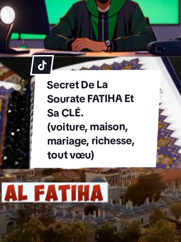 Le secret de la sourate Fatiha et sa CLÉ. #secret #sourate #fatiha #richesse #mariage #voiture #maison #voeux #dua #recite #recitequran #Allah #verset #musulman #rappels_islam #Islam #fypviralシ #goviral #growmyaccount 