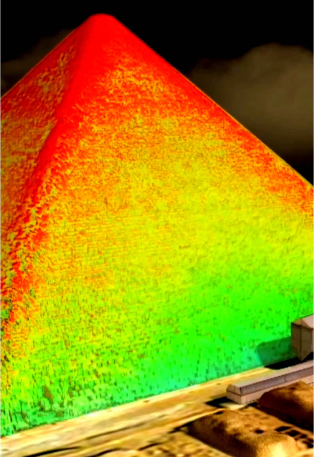 In 2015, the “ScanPyramids” project detected an anomaly in the Great Pyramid of Giza. #pyramids #egyptian #pyramidsofgiza #egypt #ancientegypt #archaeology 