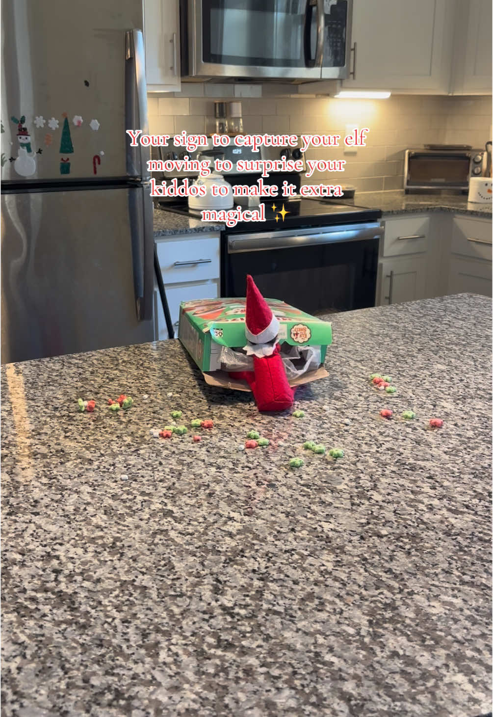 Live to make this time of year magical for my babies 🤭✨ #elf #elfontheshelf #elfontheshelfideas #elfontheshelfmoving #elfmagic 