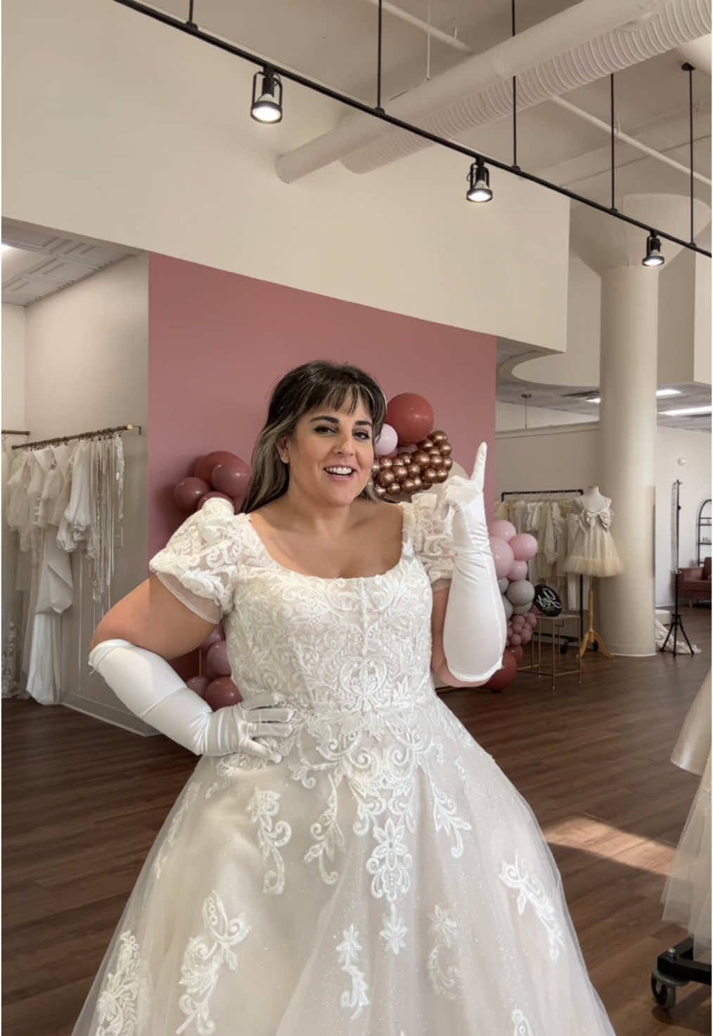 Our Bridgerton collection is a dream come true for a good witch 🩷🫶🏼#wicked #bridgerton #glindathegoodwitch #popular #bridgertonwedding @Allure Bridals 