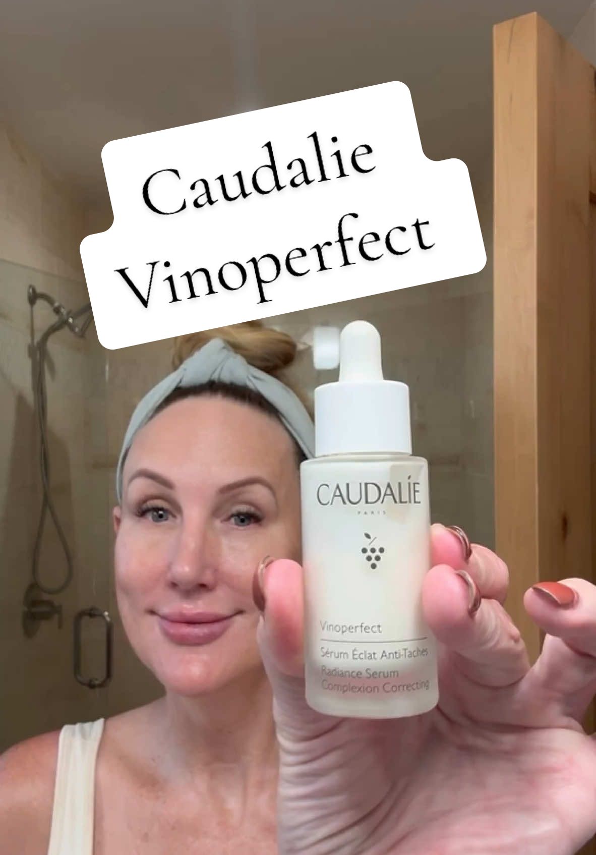 If you’re looking for a skincare serum to Brighten the skin and treat hyperpigmentation and age spots, Vinoperfect by @Caudalie is incredible! Worth every penny! #skincaretip #hyperpigmentationtreatment #hyperpigmentationtips #antiagingskincare #caudalie #over50skincare 