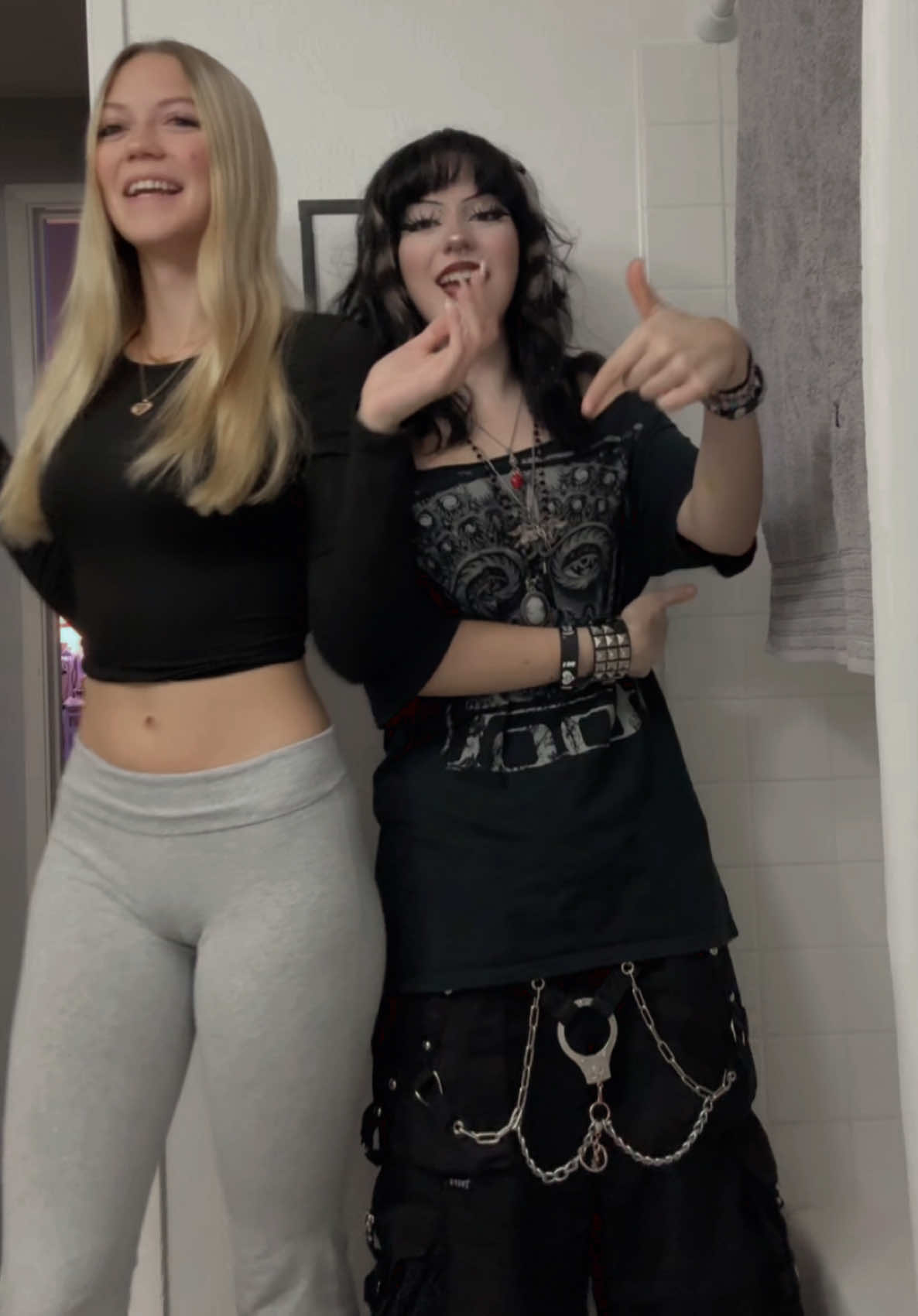 i love my sister she is my bestest friend we go on lots of cool adventures together :3 . . . #silly #08 #10 #OOTD #fits #alt #alternative #goth #gothic #opposites #sisters #foryou #fyppppppppppppppppppppppp #fy #fyp #gothgirl #foryoupage #viral #california