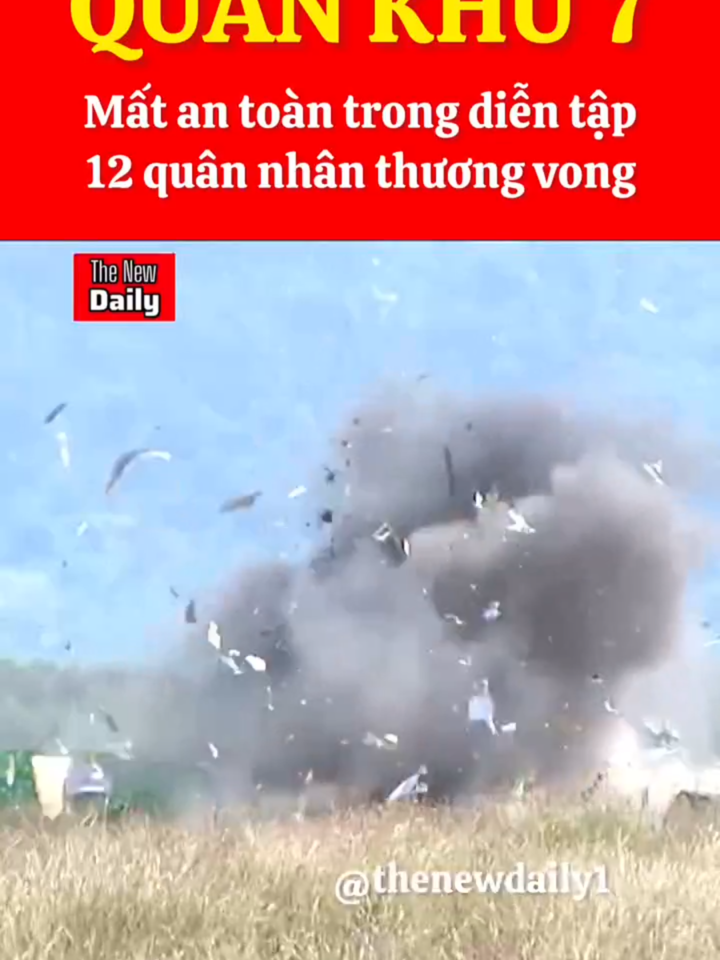 12 quân nhân thương vong vì mất an toàn trong diễn tập tại quân khu 7 . #quandoinhandanvietnam #quankhu7 #dientapphongthu #tintuc #phapluat #breakingnews #news #viralvideo #viralvideotiktok #xuhuong #thenewdaily1