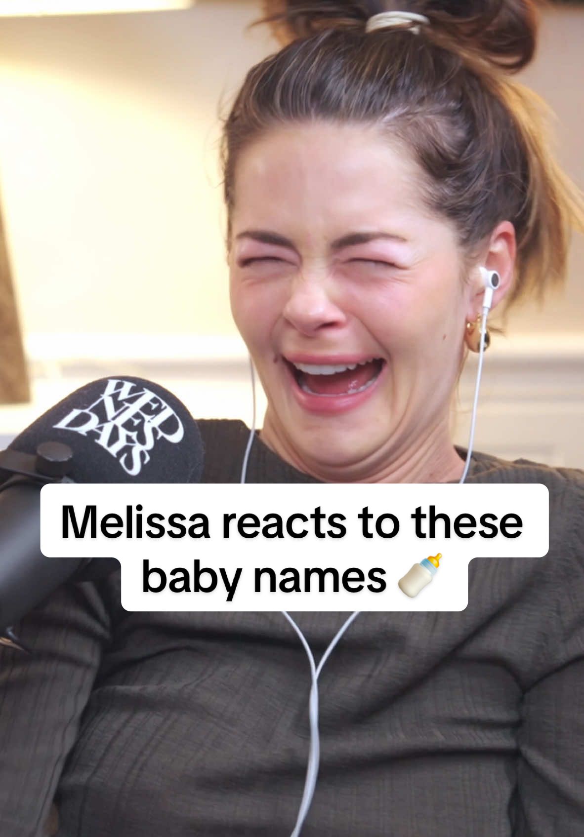 Was not expecting that Essex accent from @Melissa 🤣 @ruby adler reveals her baby name choices!! OUT NOW! Search Wednesdays wherever you get your podcasts. #wednesdayspodcast #melissatattam #rubyadler #madeinchelsea #towie #francescafarago 