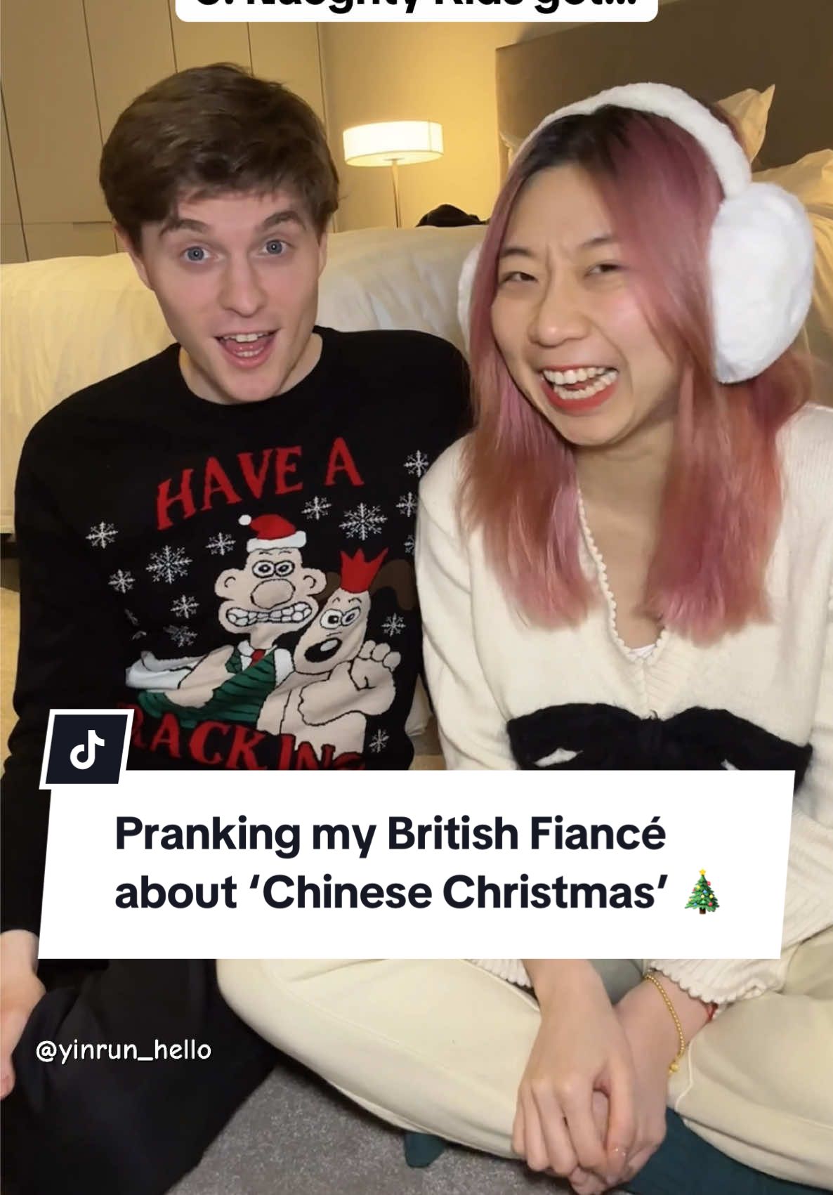 He was really upset about Santa’s Dragon 🎅 🐉 #christmas #christmas2024 #interracialcouple #internationalcouple #Love #couple #chinese #british 