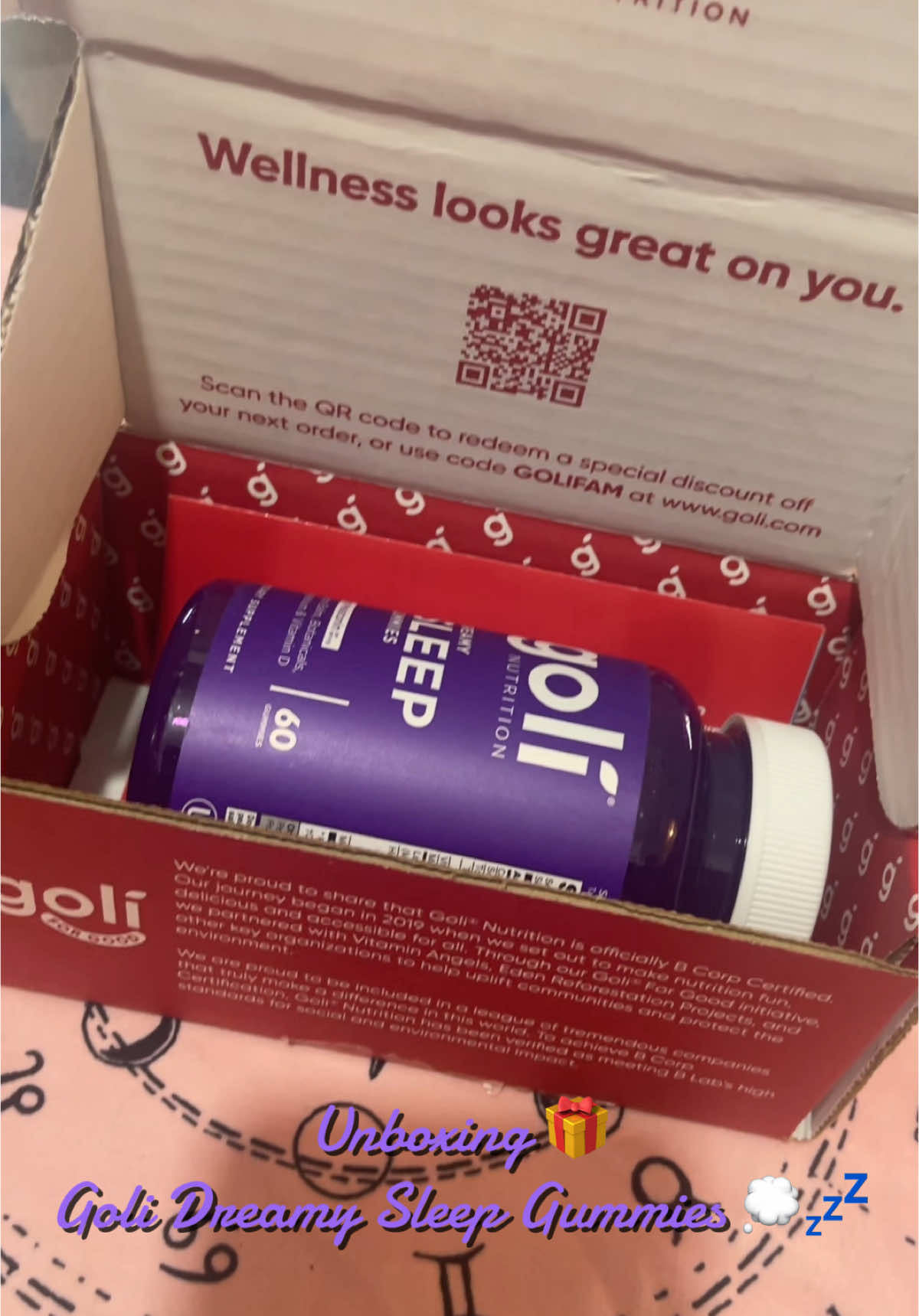 So Excited about the @Goli® Nutrition Dreamy Sleep Gummies 💤 #goli #golinutrition #melatonin #melatoningummies #supplements #magnesium #lemonbalm #vitamind #vitamins #sleepbetter #dreamy #holidayhaul #tiktokshopholidayhaul #viralproducts 