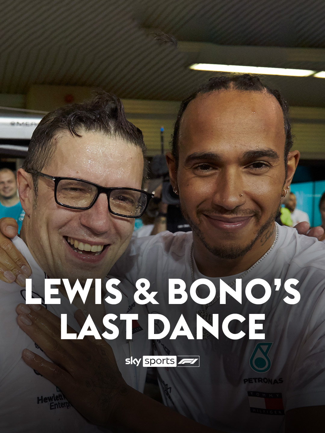 One last dance for Lewis and Bono 💜 #f1 #f1tiktok #lewishamilton