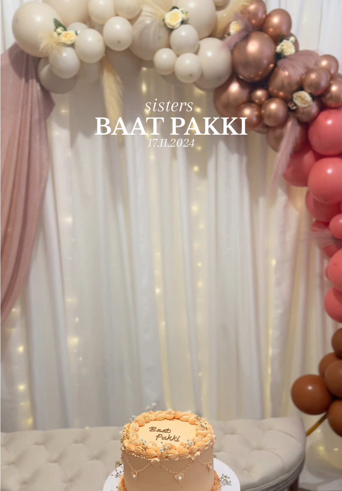 welcome back to part 2 - the actual day of the event 🫶🏻🌸 #baatpakki #engagementparty #pakistaniwedding #eventplanner 
