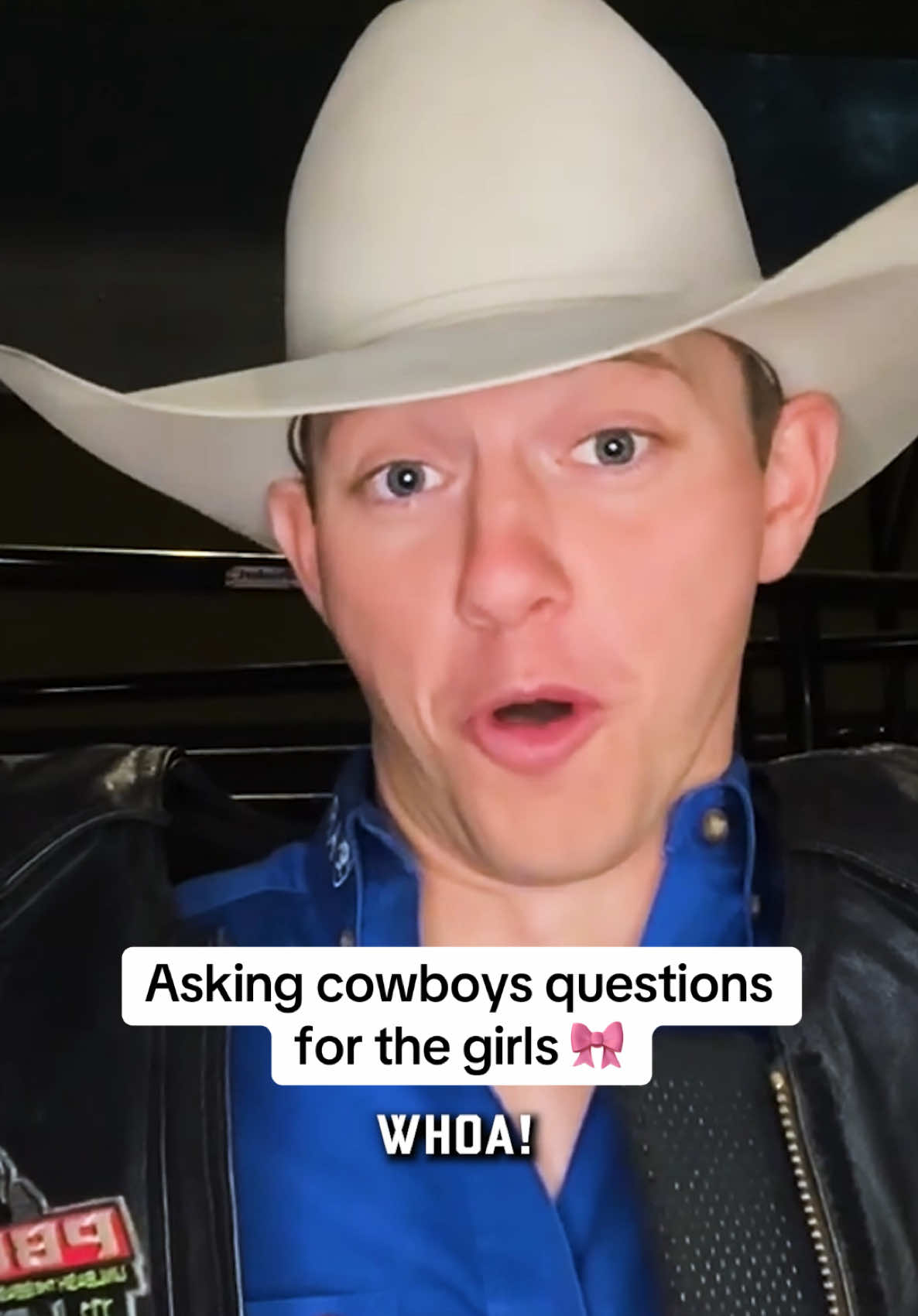 Turns out girl questions are tougher than bulls for these cowboys 😅 #pbr #utb #bullriders #girlsquestions #forthegirls