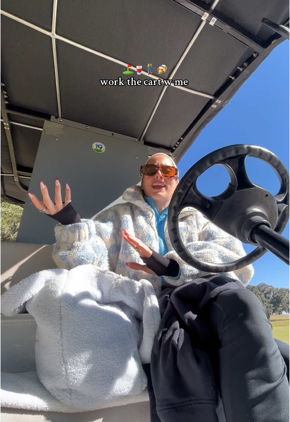 something was in the air this morning ~ #bevcart #bevcarttiktok #bevcartbabe #bevcartbabe #cartgirl #golf #golfer #golfers #golfing #golfcourse #golfpro 