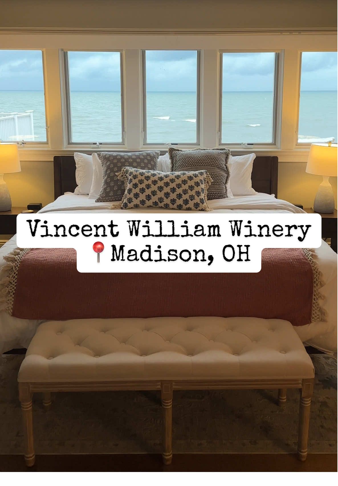 We had such an incredible, luxurious stay at Vincent William Wine in Madison, Ohio, from check-in to check-out. This place is not only a lovely lakefront bed and breakfast, it's also a fabulous winery and restaurant. It's perfect for nearly any occasion, and now that winter is here, it's the perfect spot to get cozy and warm up with a bottle of wine! @Vincent William #fyp #foryou #foryoupage #foryourpage #fypシ #fypシ゚viral #staycation #bedandbreakfast #lakefrontproperty #traveltiktok #traveltok #food #Foodie #foodreview #restaurant #cleveland #cle #clevelandblogger #foodblogger #clefood #RestaurantReview #clevelandfood #clefoodies #clefoodie #clevelandfoodie #clevelandfoodies #clevelandfoodscene  #eatlocalcleveland #eatlocalohio #vincentwilliam #ohiowine #ohiowinery #clevelandsummer #lakeerie #madisonohio #genevaonthelake #vincentwilliamwine #ohiogetaway #lakefrontrestaurant #weekendgetaway #bedandbreakfast #sephoraalışverişim 