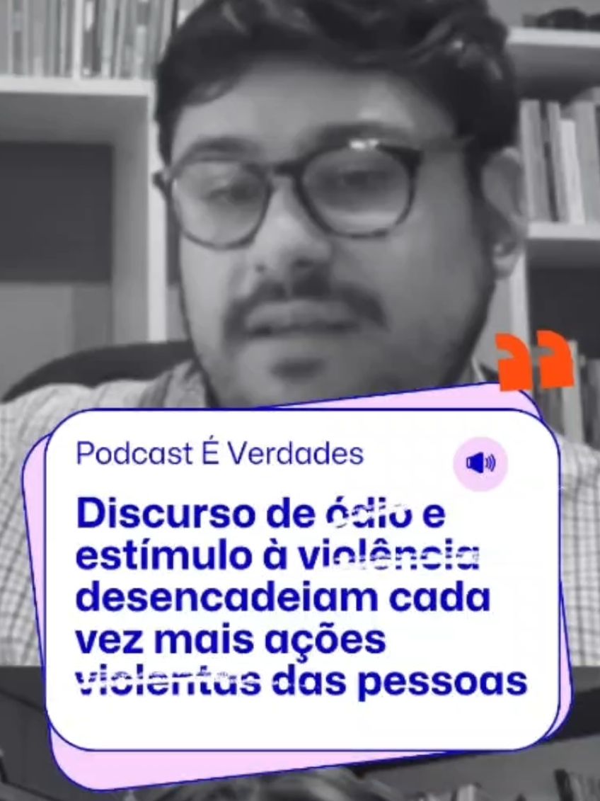 A v10lênci@ da sociedade começa na nossa mente 🧠! O Dr. Thiago Fernando da Silva, psiquiatra forense, disse ao podcast #ÉVerdades que nossa psiqué tem sido cada vez mais inundada por discursos de ód1o e incitação à v10lênci@, potencializando tudo o que há de ruim em cada um de nós 😟. Junta com a falta de punição adequada, com governantes passando pano pra mau policial, com um clima de insegurança generalizado e... tá pronto o suco de Brasil cada vez mais selvagem, capaz de fazer até o mais pacato cidadão a perder as estribeiras...😣🤯😞 #podcastéverdades #psiquiatriaforense #transtornosmentais #projetoéverdades 