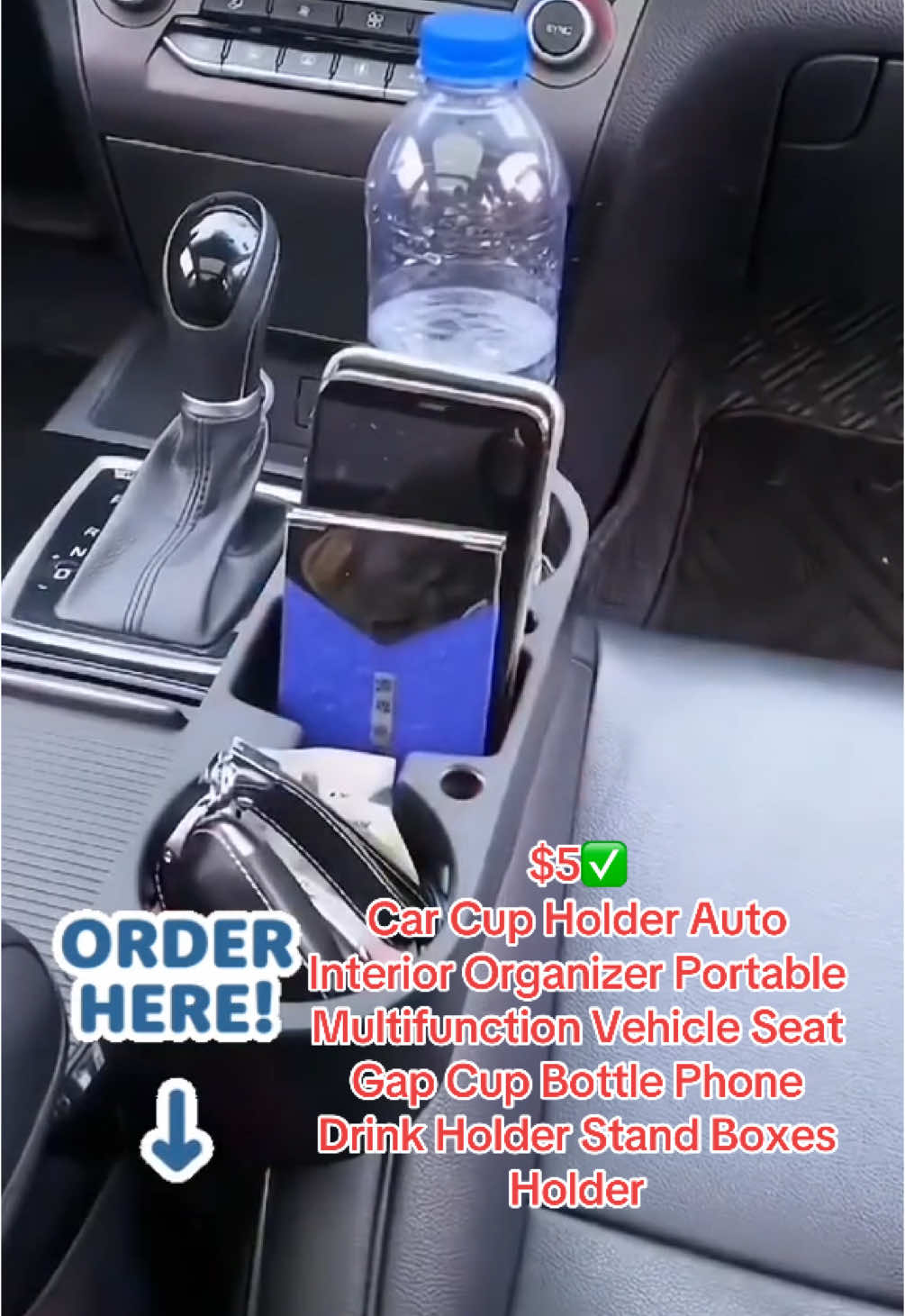 Car Cup Holder Auto Interior Organizer Portable Multifunction Vehicle Seat Gap Cup Bottle Phone Drink Holder Stand Boxes Holder